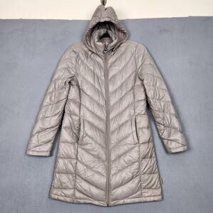 Calvin Klein Jacket Womens Small Packable Lightweight Down Hooded Puffer